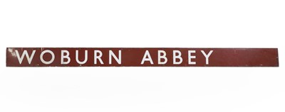 Lot 291 - A LNER 'Woburn Abbey' enamel sign