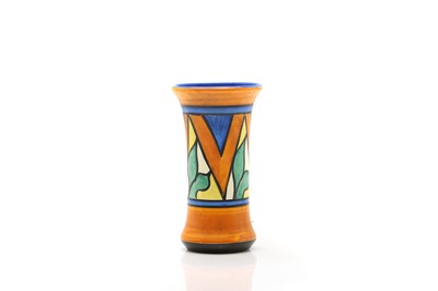 Lot 79 - A Clarice Cliff 'Double V' vase