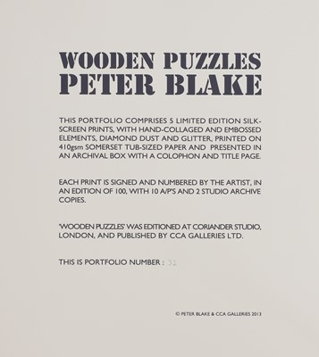 Lot 362 - Sir Peter Blake RA (b.1932)