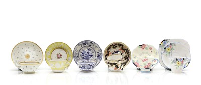 Lot 182 - A collection of twelve china teacups and saucers