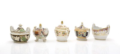 Lot 183 - A collection of five sucriers
