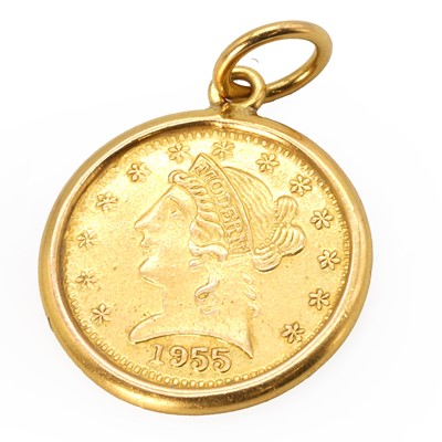 Lot 450 - A 'Modern' coin pendant