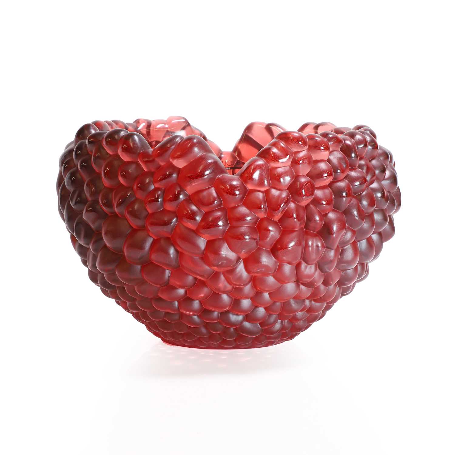 Lot 313 - A Lalique 'Coupe Framboise' glass bowl