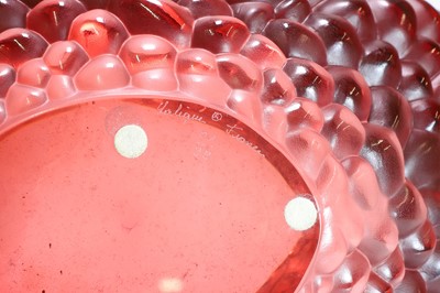 Lot 313 - A Lalique 'Coupe Framboise' glass bowl