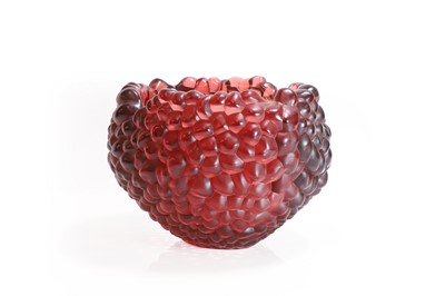 Lot 313 - A Lalique 'Coupe Framboise' glass bowl