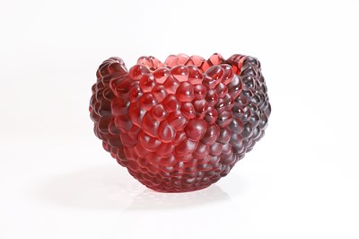 Lot 313 - A Lalique 'Coupe Framboise' glass bowl