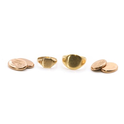 Lot 342 - A group of gentlemen's jewellery