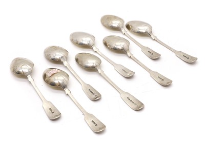 Lot 54 - A collection of silver tablespoons