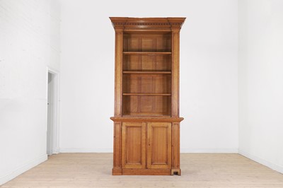 Lot 445 - A Victorian oak library bookcase in the George II style