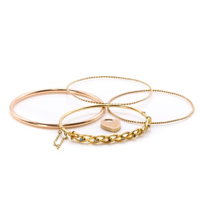 Lot 327 - A group of four bangles