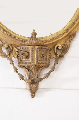 Lot 1 - A pair of carved giltwood and gesso girandole mirrors