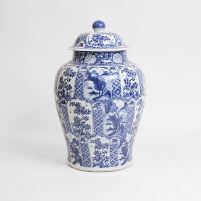 Lot 54 - A Chinese blue and white vase and cover