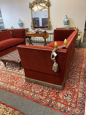 Lot 11 - A pair of Knole sofas