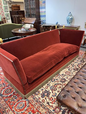 Lot 11 - A pair of Knole sofas