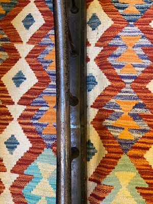 Lot 13 - A Victorian steel club fender