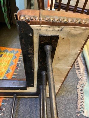 Lot 13 - A Victorian steel club fender