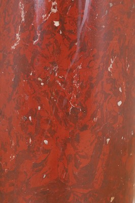 Lot 29 - An imitation rosso antico scagliola column
