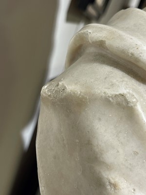 Lot 277 - A Roman marble portrait bust of an Antonine prince