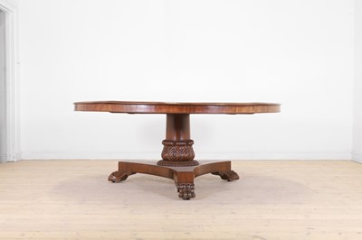 Lot 41 - A William IV mahogany breakfast/dining table