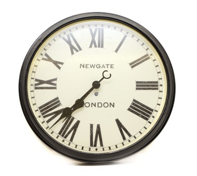 Lot 223 - An ebonised cased kitchen clock