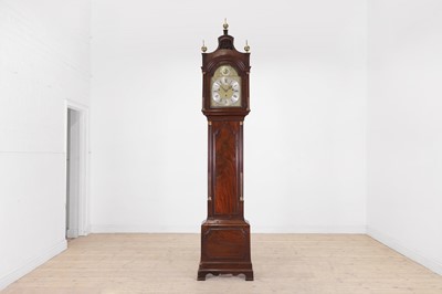 Lot 159 - A George III mahogany musical longcase clock