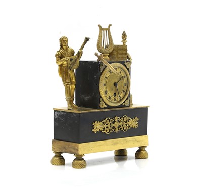 Lot 409 - A Regency ormolu cased mantel timepiece