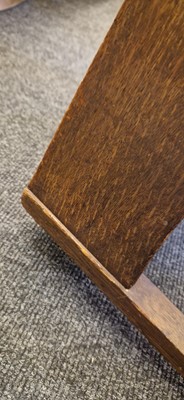 Lot 52 - An Arts and Crafts oak hall chair
