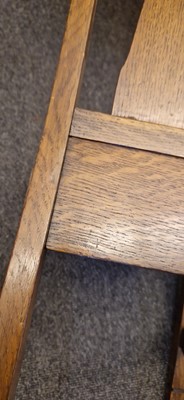 Lot 52 - An Arts and Crafts oak hall chair