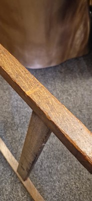 Lot 52 - An Arts and Crafts oak hall chair