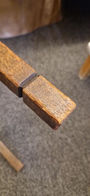 Lot 52 - An Arts and Crafts oak hall chair