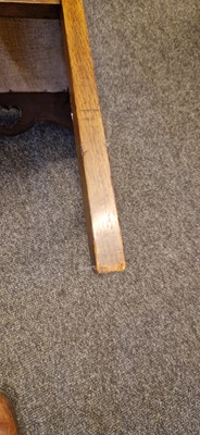 Lot 52 - An Arts and Crafts oak hall chair