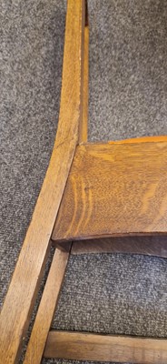Lot 52 - An Arts and Crafts oak hall chair