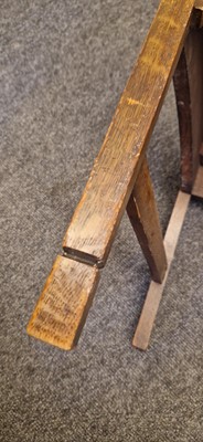 Lot 52 - An Arts and Crafts oak hall chair