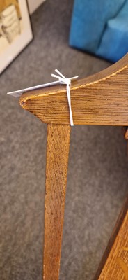 Lot 52 - An Arts and Crafts oak hall chair