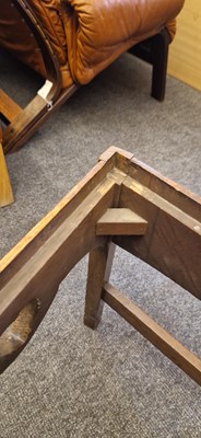 Lot 52 - An Arts and Crafts oak hall chair