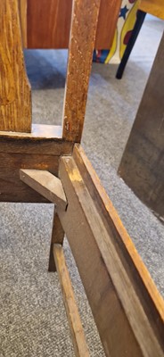 Lot 52 - An Arts and Crafts oak hall chair