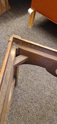 Lot 52 - An Arts and Crafts oak hall chair