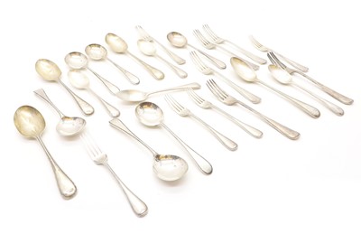 Lot 28 - A collection of silver flatware