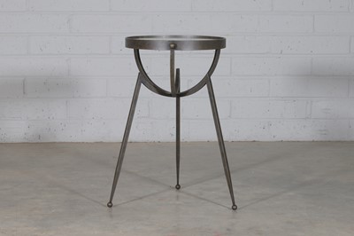 Lot 452 - A contemporary bronze circular side table