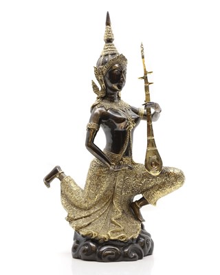 Lot 266 - A bronzed figure