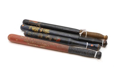 Lot 608 - A Victorian Special Constable police truncheon