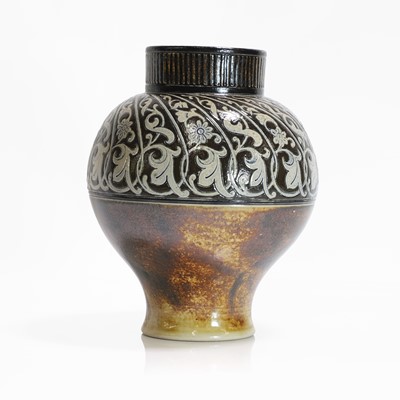 Lot 36 - A Martin Brothers' stoneware vase