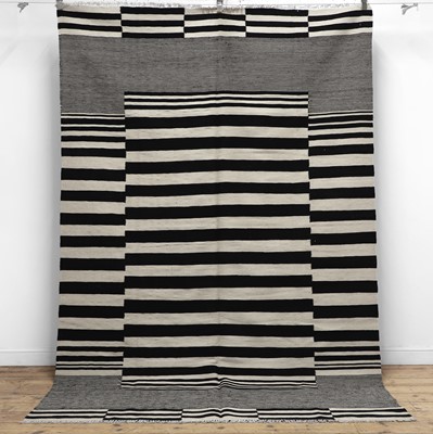 Lot 192 - A Bauhaus-inspired flat-weave kilim wool rug