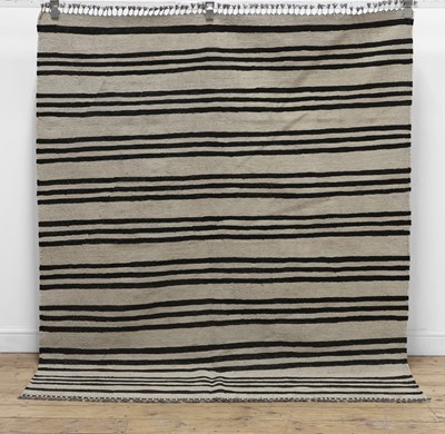Lot 168 - A Bauhaus-inspired flat-weave kilim wool rug