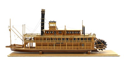 Lot 526 - A scratch built wood model