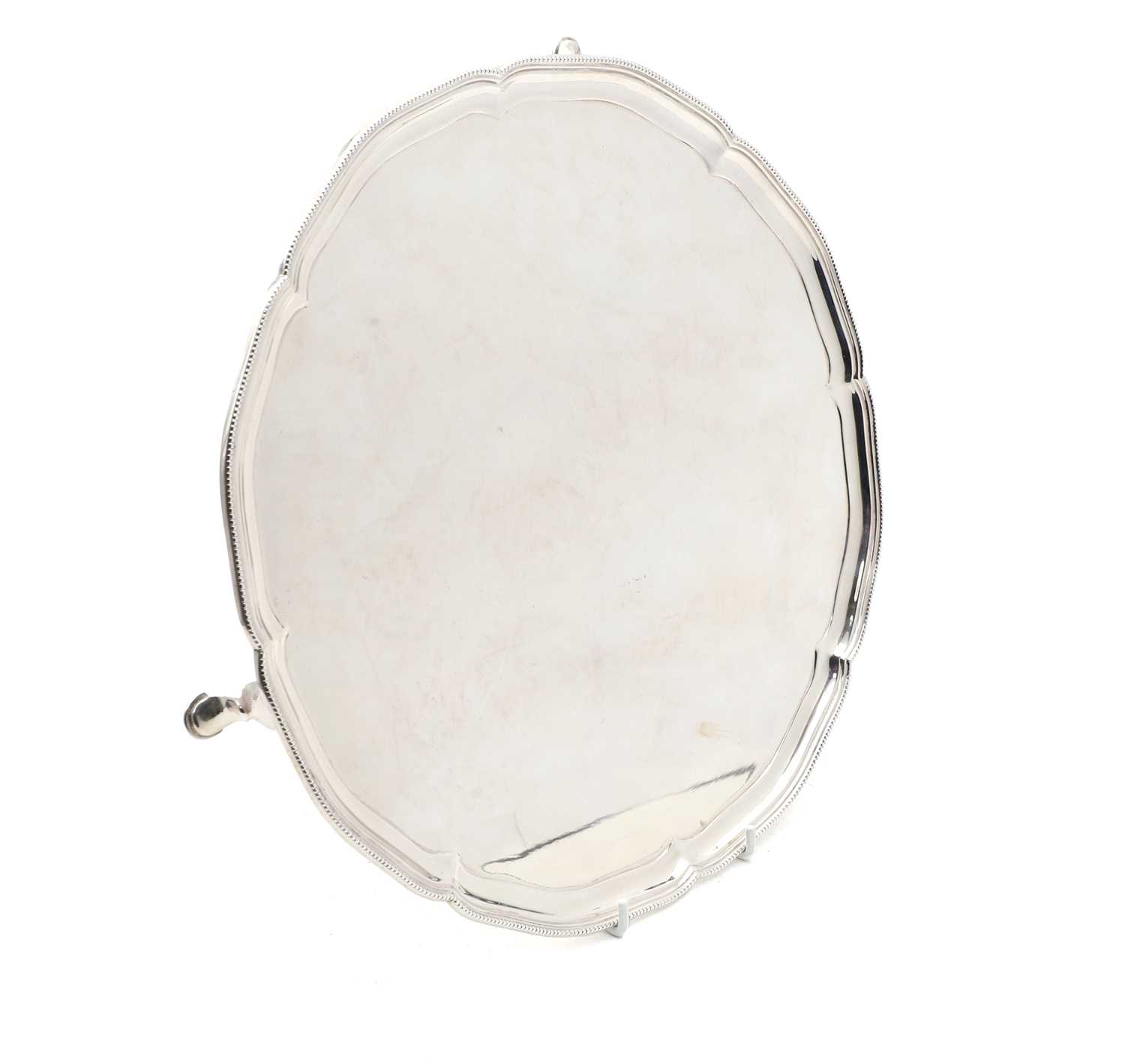 Lot 56 - A silver salver