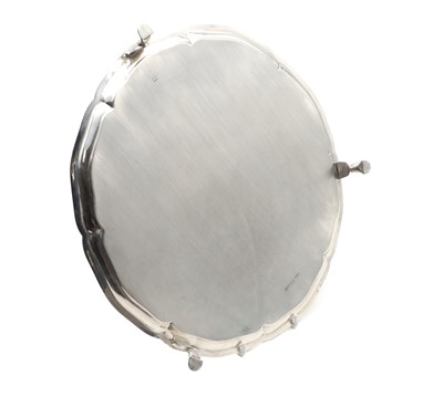 Lot 56 - A silver salver