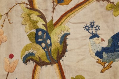 Lot 306 - Two pairs of crewelwork panels