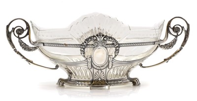Lot 30A - A WMF silver plated and glass centrepiece