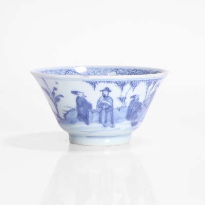Lot 40 - A Chinese blue and white tea bowl